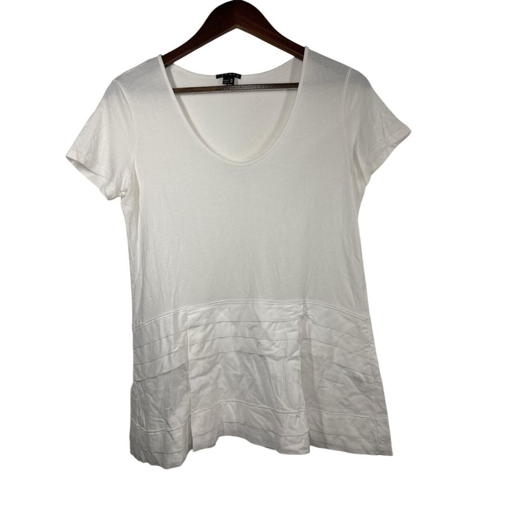 Theory Womens Shirt Top Blouse Size M White - Picture 1 of 9